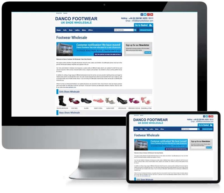 Danco Footwear - WooCommerce Website Design