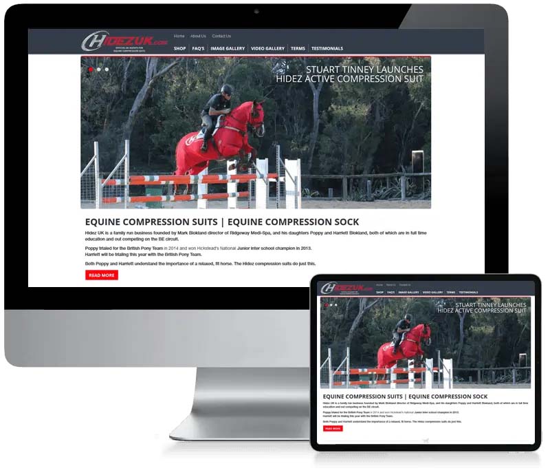 Hidez UK - WooCommerce Website Design