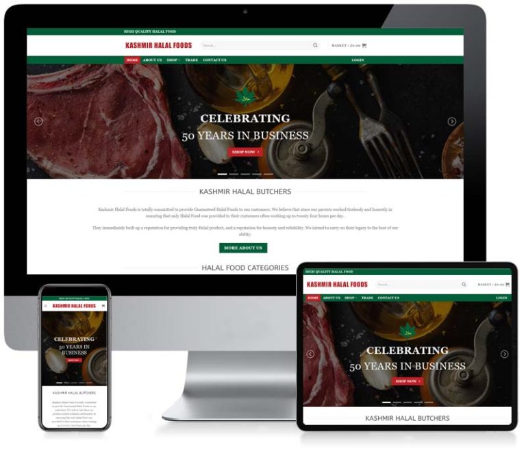 Kashmir Halal Foods - WooCommerce Website Design