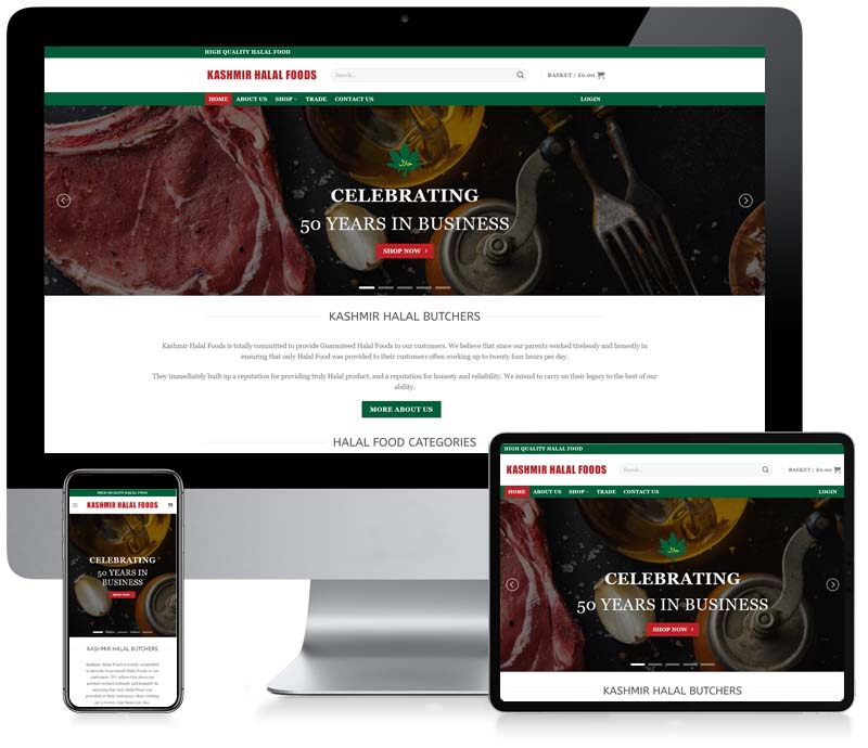 Kashmir Halal Foods - WooCommerce Website Design