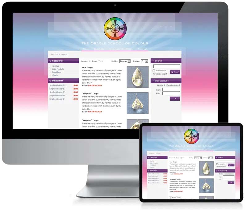 Oracle School of Colour - Custom Website Design