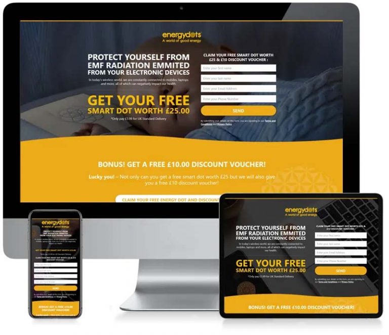 Energy Dots - Lead Generation Web Design