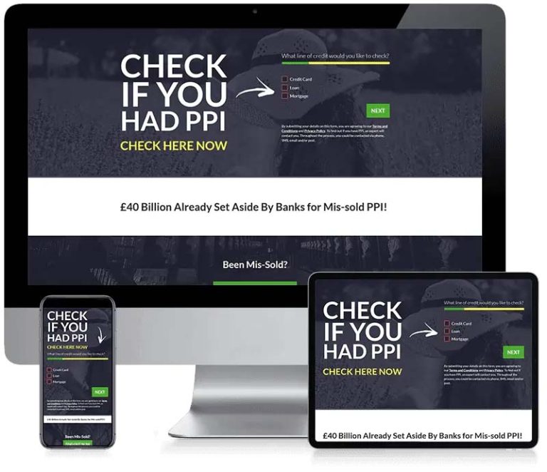 PPI Claim Hotline - Leadpoint Web Design