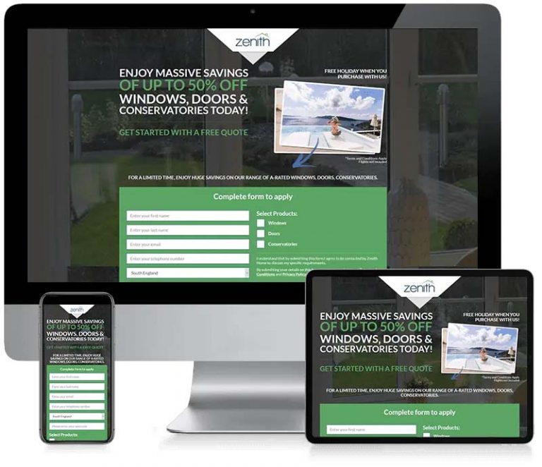 Zenith Windows - Window Install Lead Generation Website