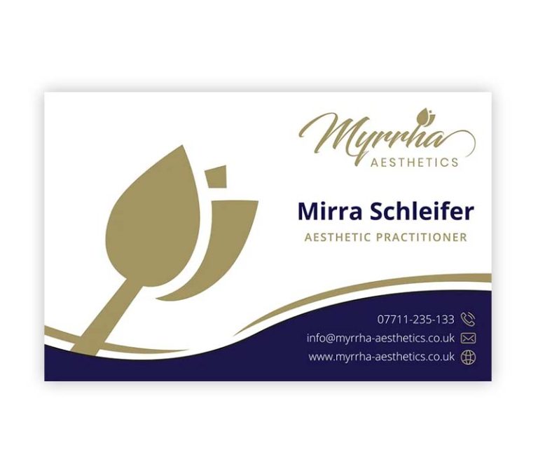 Myrrha Aesthetics - Businesscard Design