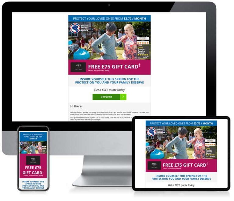 British Seniors Insurance Agency - Email Design