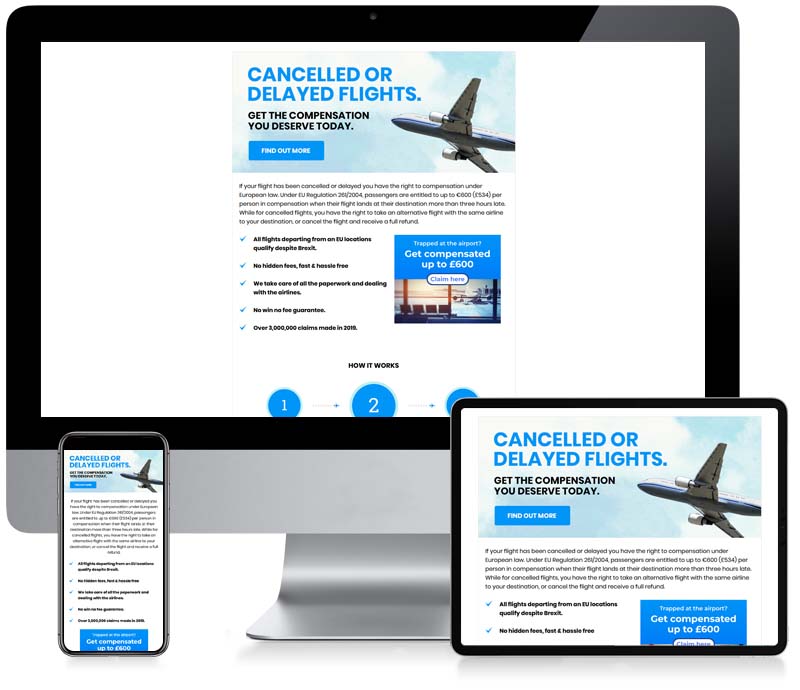 Compensation Claims - Custom Email Creative Design