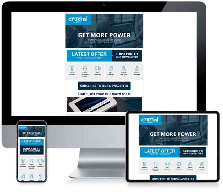 Crucial Memory - Creative Email Design