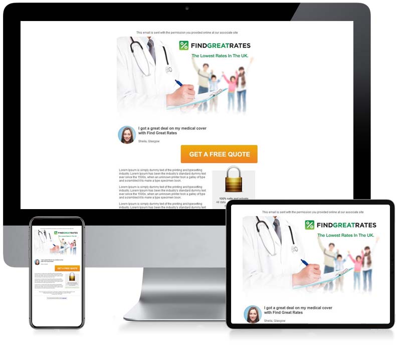 Find Great Rates - Custom Email Newsletter Design