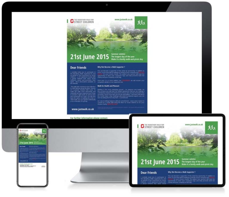 Just - Walk - Custom Email Creative Design