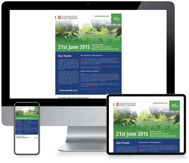 Just - Walk - Custom Email Creative Design