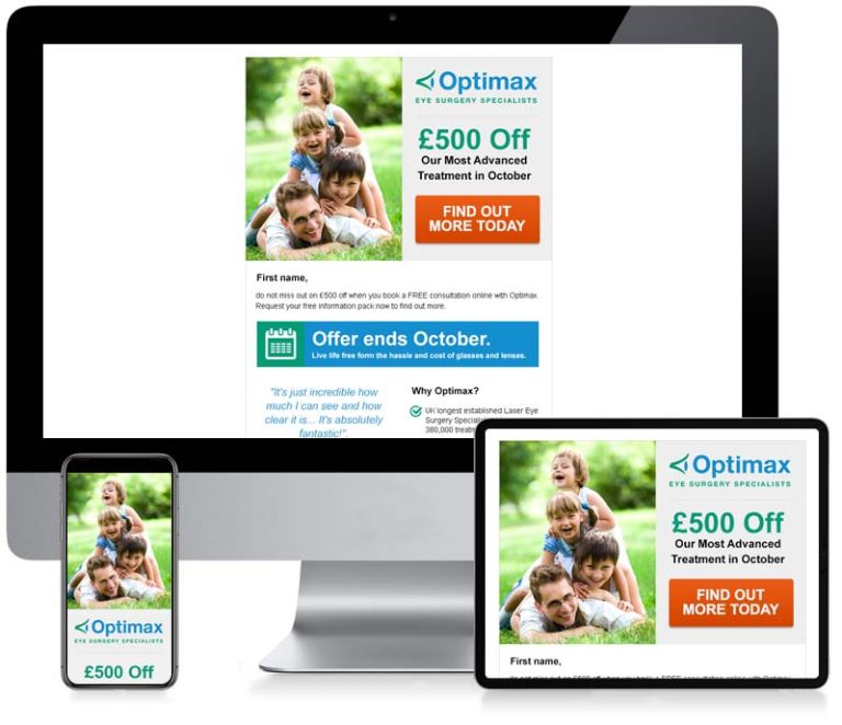 Optimax - Email Creative Design