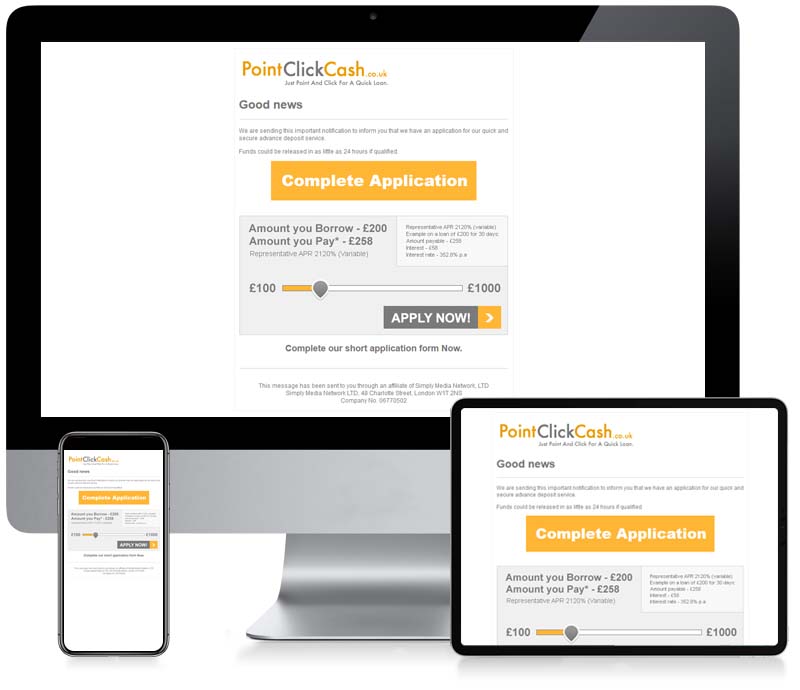 Point Click Cash - Email Design