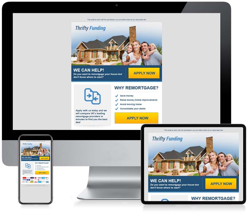 Thrifty Funding - Email Creative Design