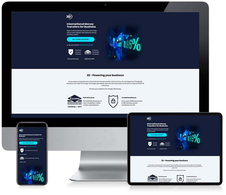 XE - Business Money Transfer - Custom Email Creative Design