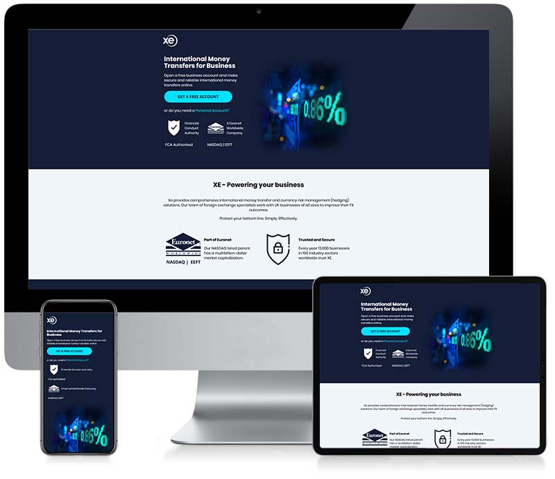 XE - Business Money Transfer - Custom Email Creative Design