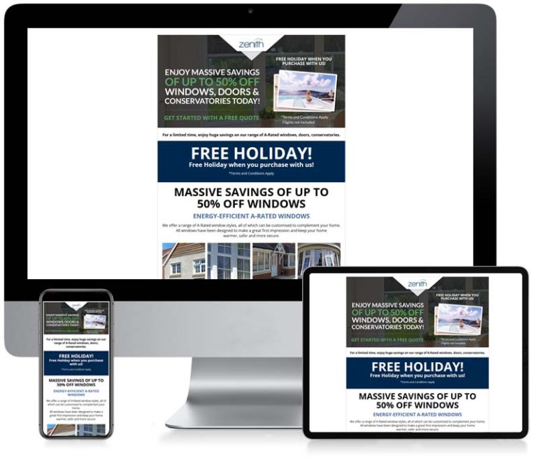 Zenith Windows - Custom Newsletter Design