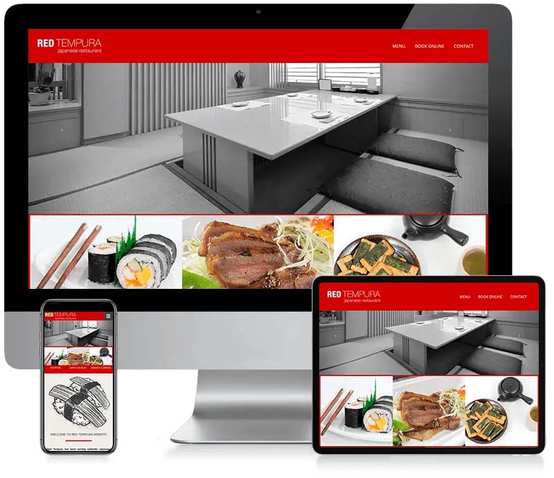 Red Tempura - Restaurant Web Design
