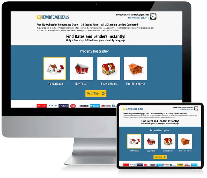 Remortgage Deals - Business Website Design