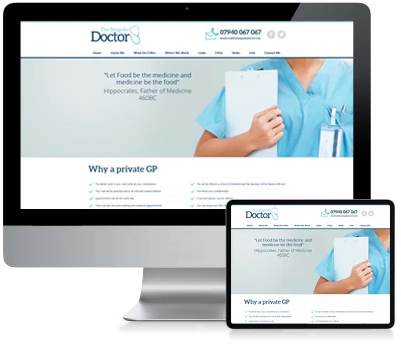 The Bespoke Doctor - Custom Website Design