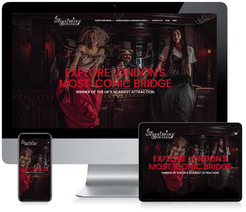 The London Bridge Experience - Custom Website Design