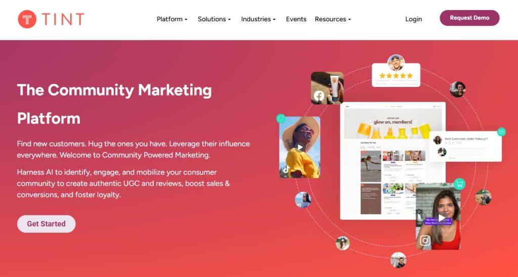 TINT is a platform designed to collect and curate UGC from social media